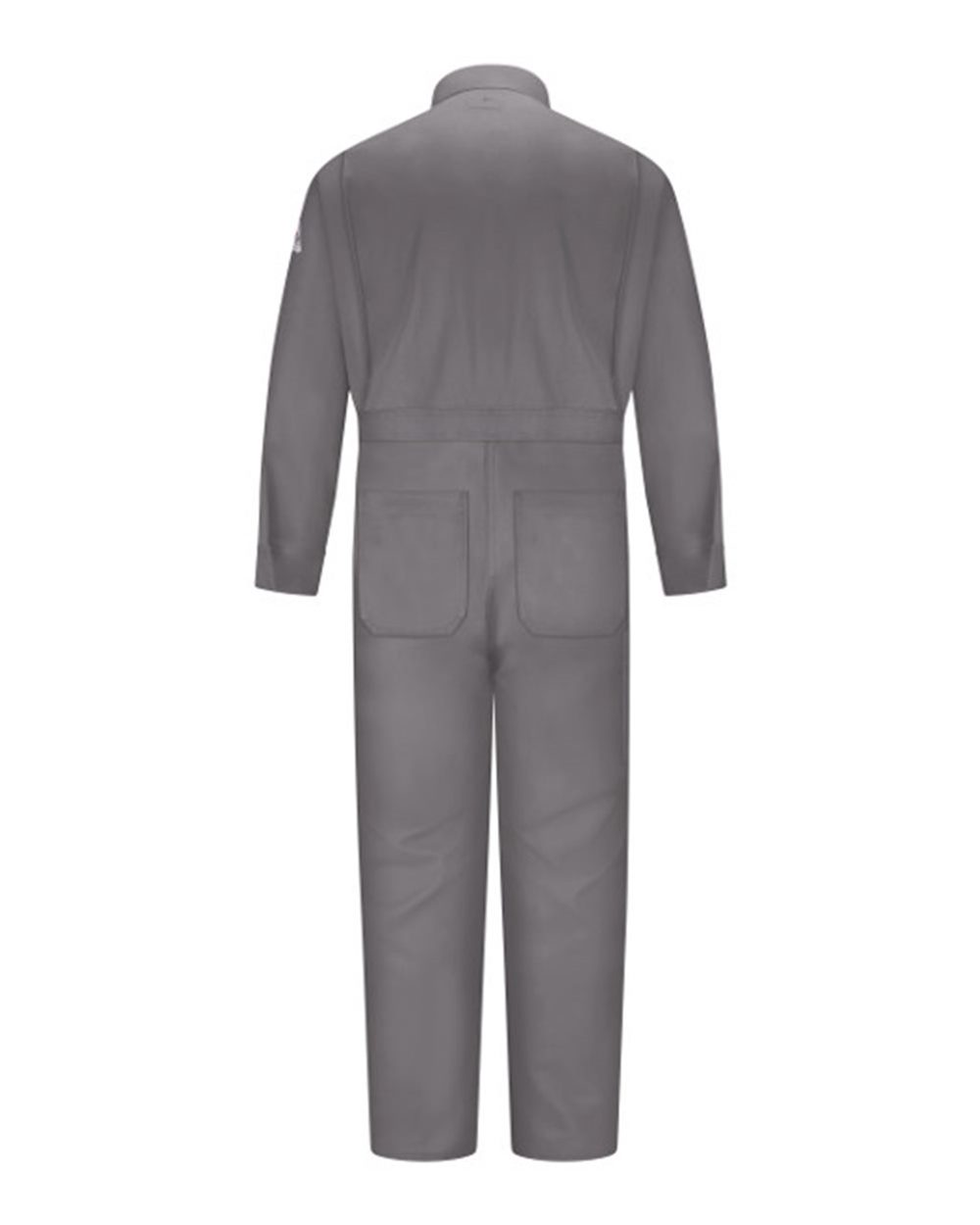 Rear View of Grey Premium Coverall - EXCEL FR Tall Sizes - CEB2T