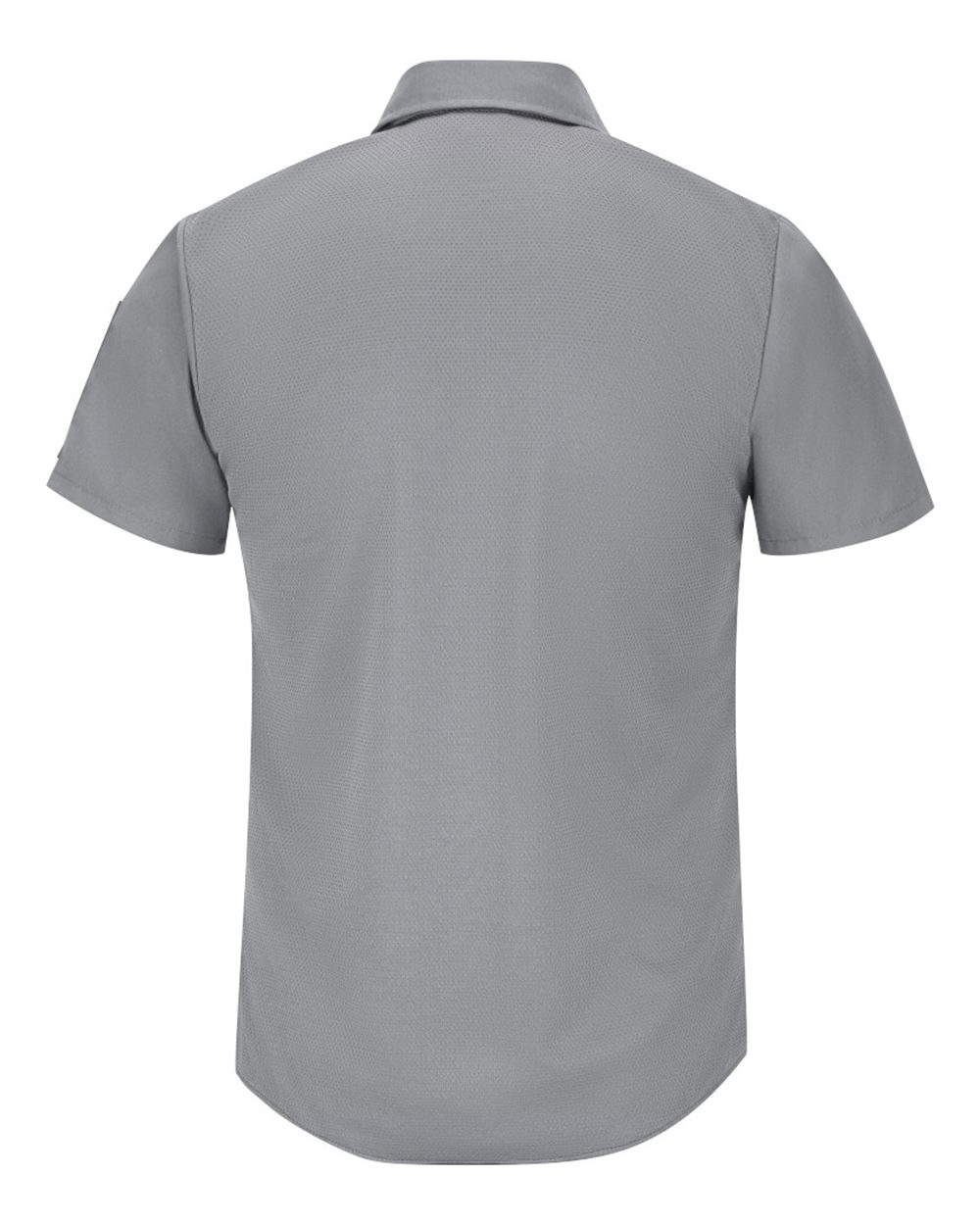 Front View of Grey Short Sleeve Pro Airflow Work Shirt - Tall Sizes - SP4AT