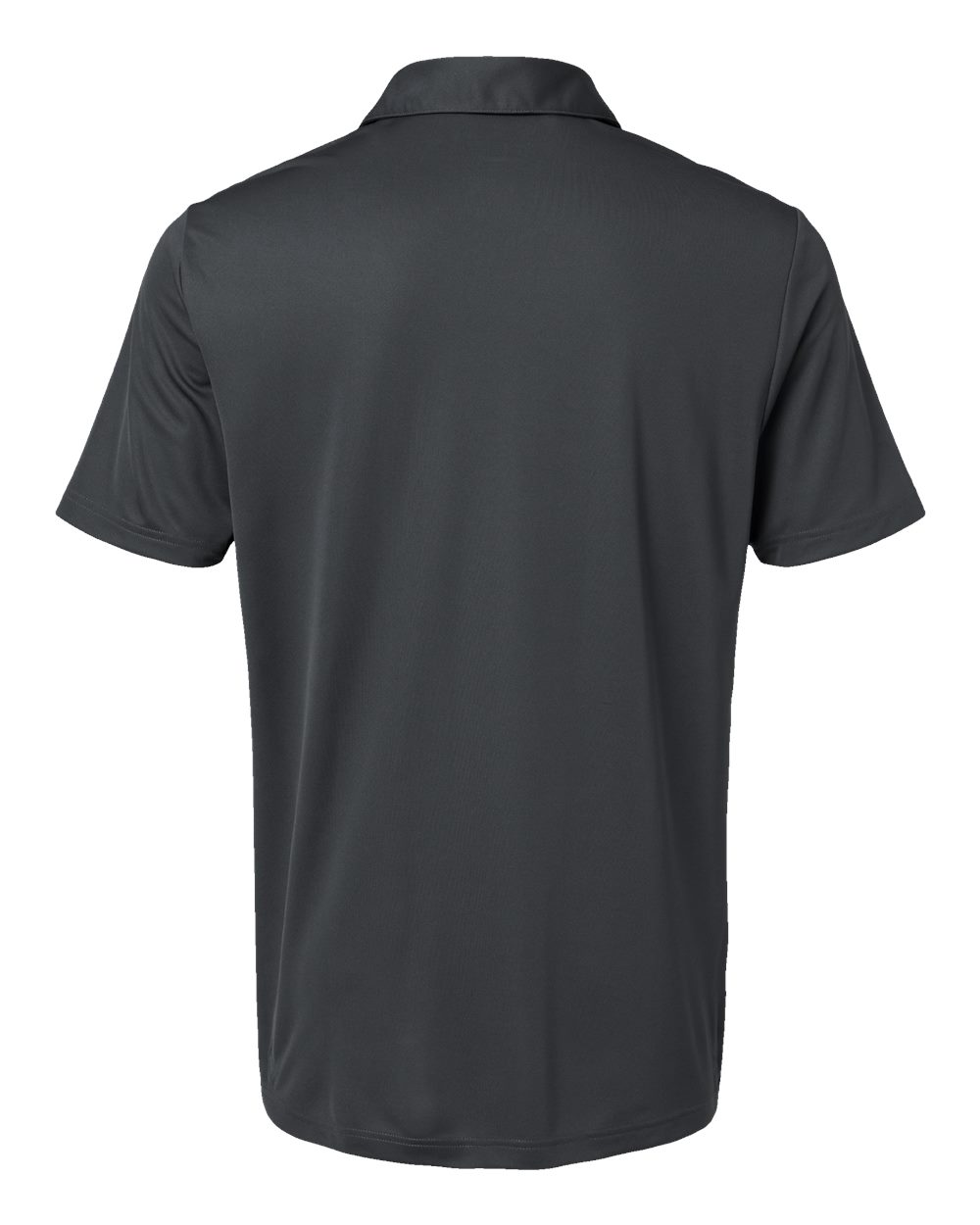 Front View of Grey Six Camo Chest Print Polo - A585