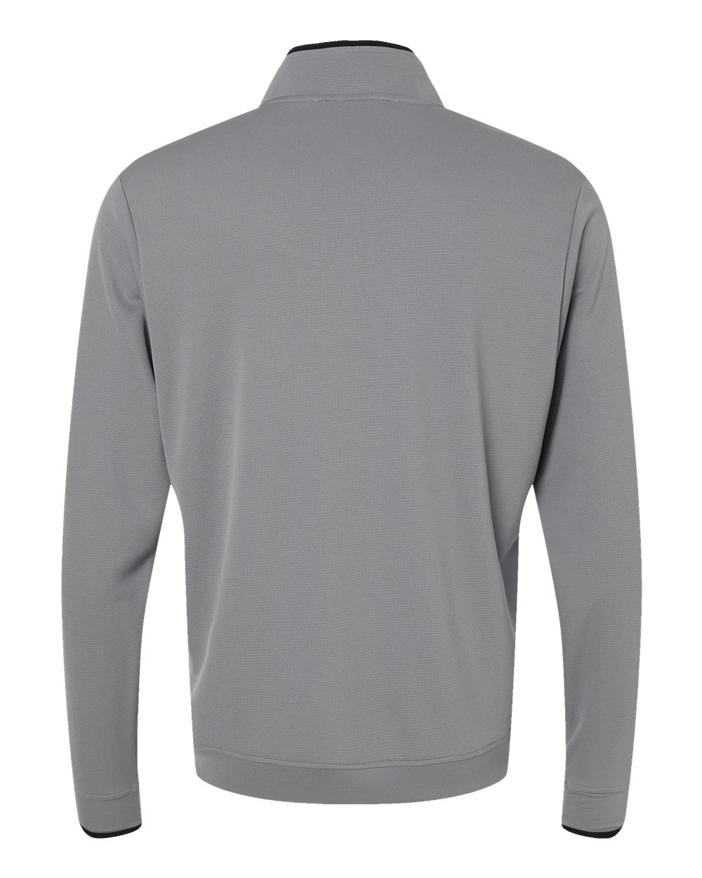 Front View of Grey Three/ Black Lightweight Quarter-Zip Pullover - A2002