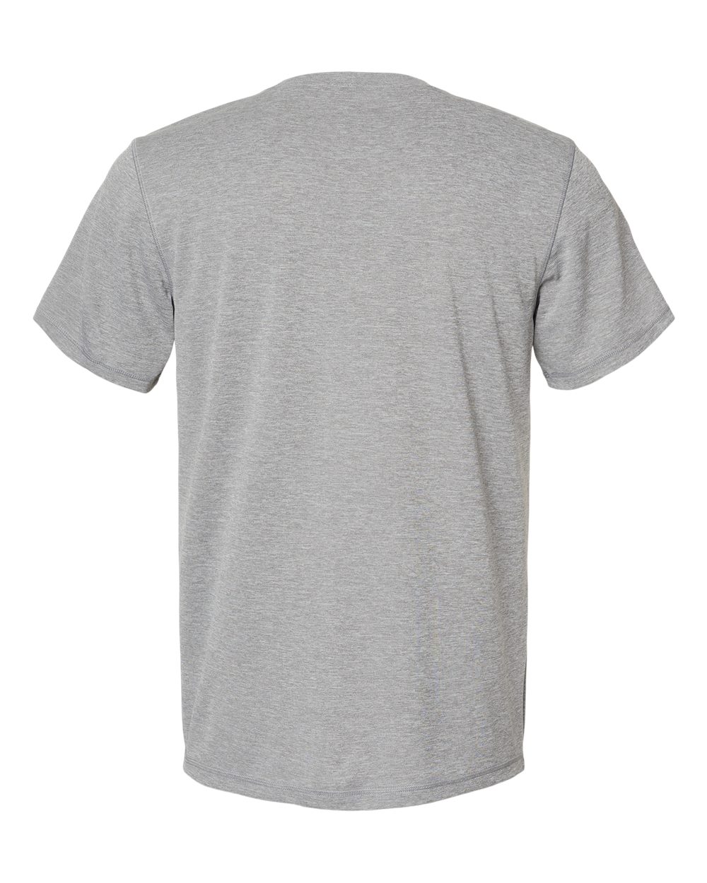 Front View of Grey Three Heather Sport T-Shirt - A376
