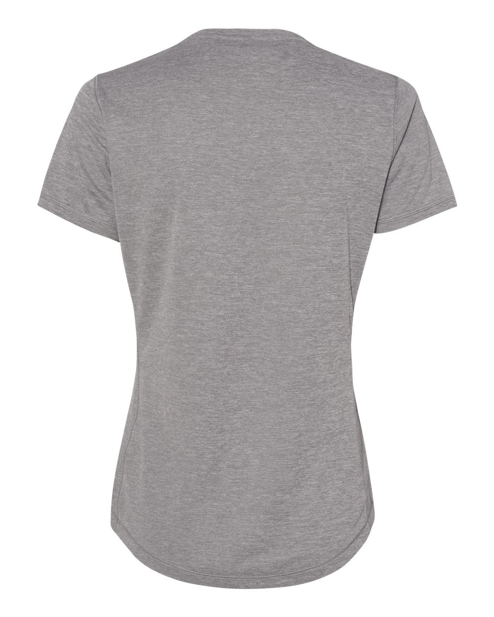 Front View of Grey Three Heather Women's Sport T-Shirt - A377