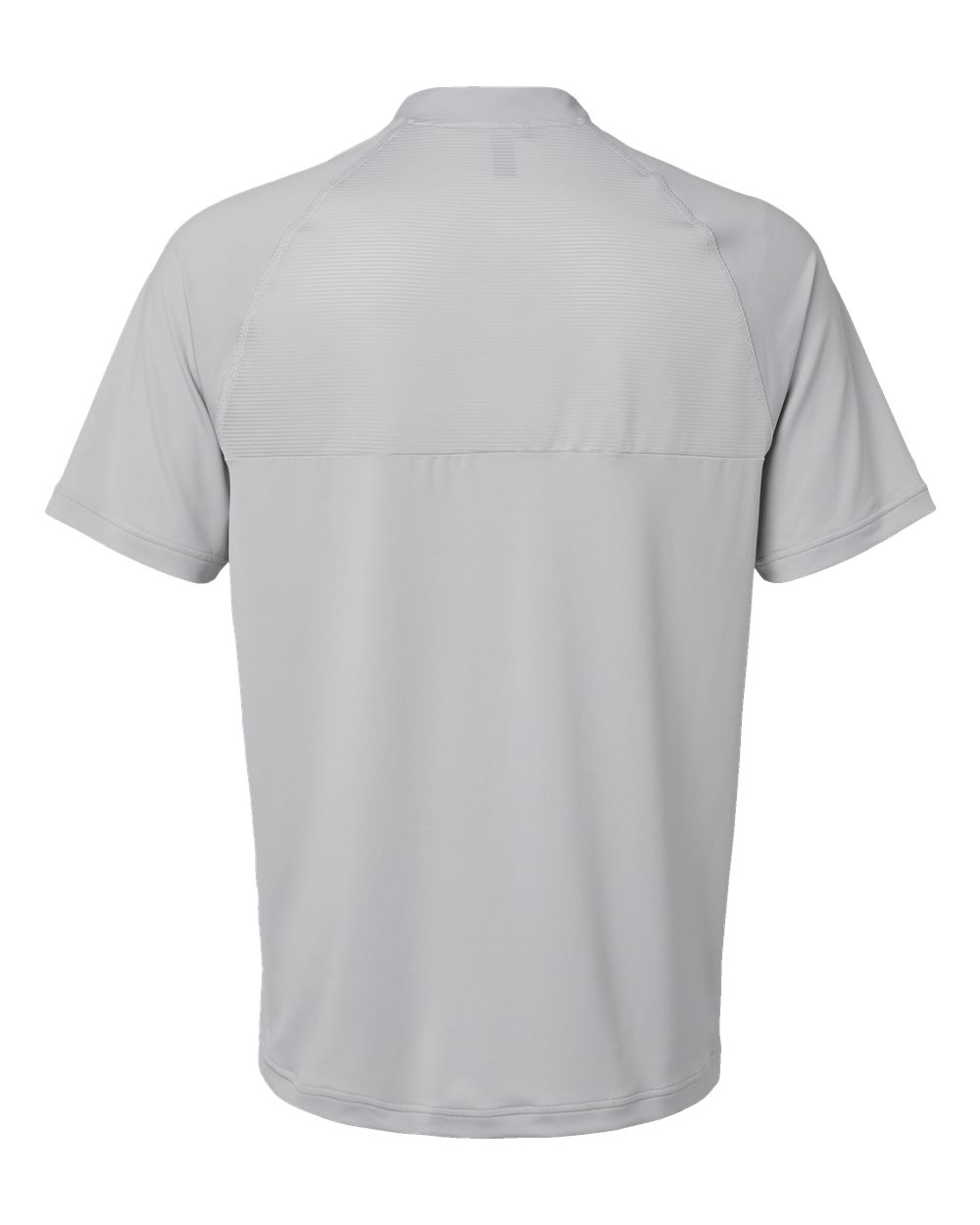 Front View of Grey Two Sport Collar Polo - A584