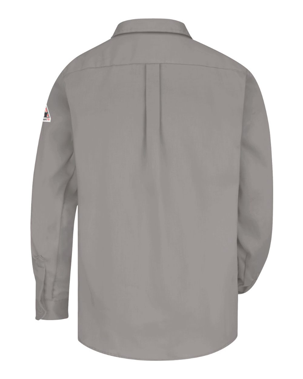 Front View of Grey Uniform Shirt - Tall Sizes - SLU8T