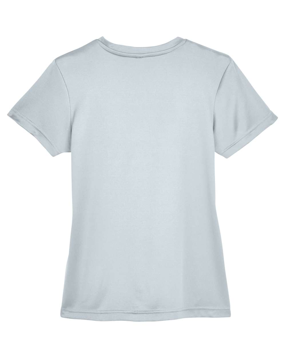 Front View of Grey Women's Cool and Dry Performance T-Shirt - 8620L