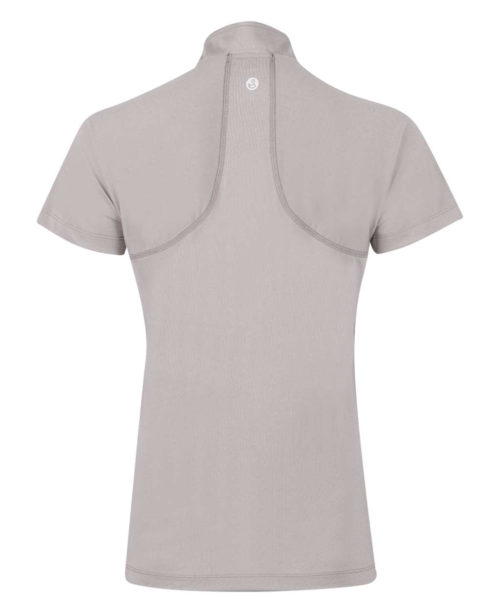 Front View of Grey Women's Quinn Polo - SW200L