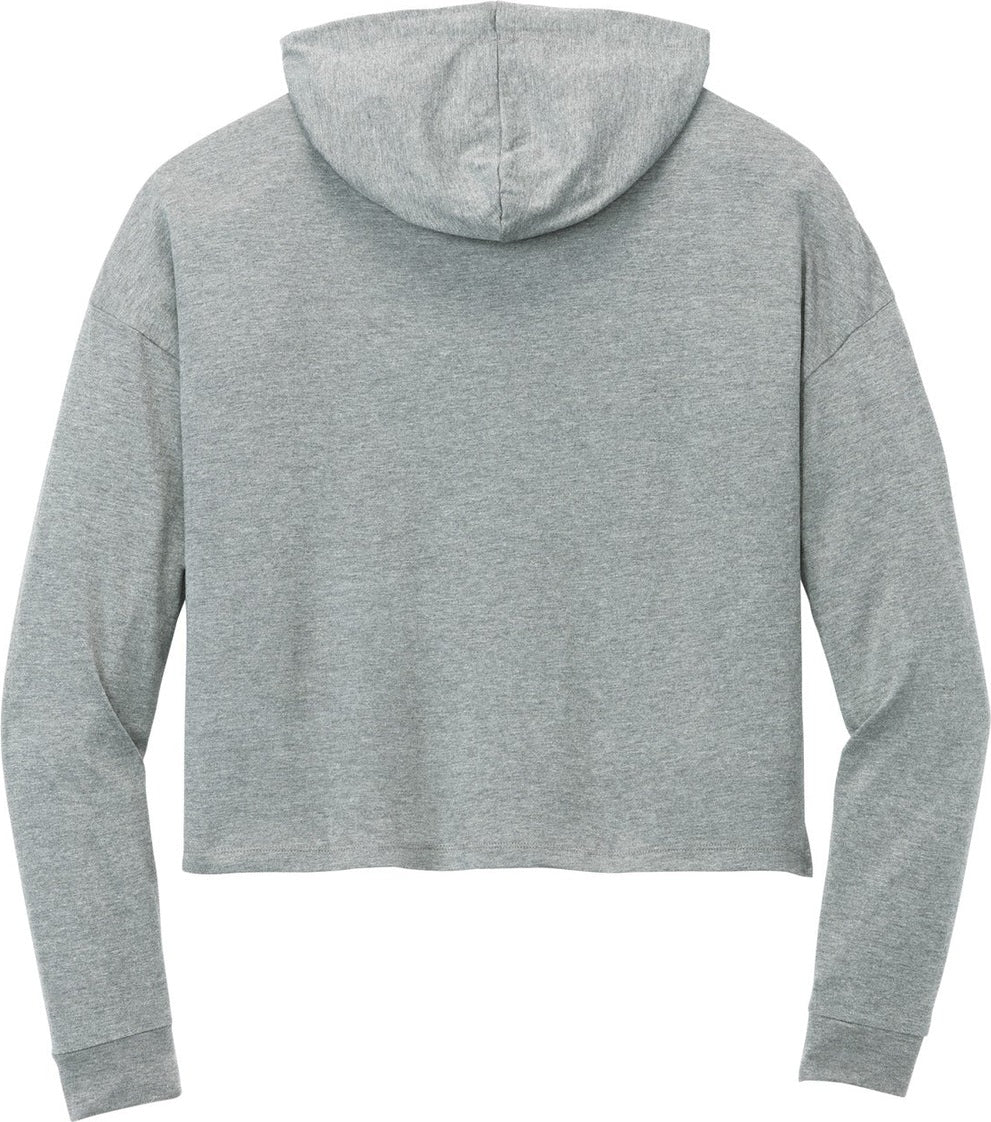 Front View of GreyFrost District Women's Perfect Tri Midi Long Sleeve Hoodie DT1390L