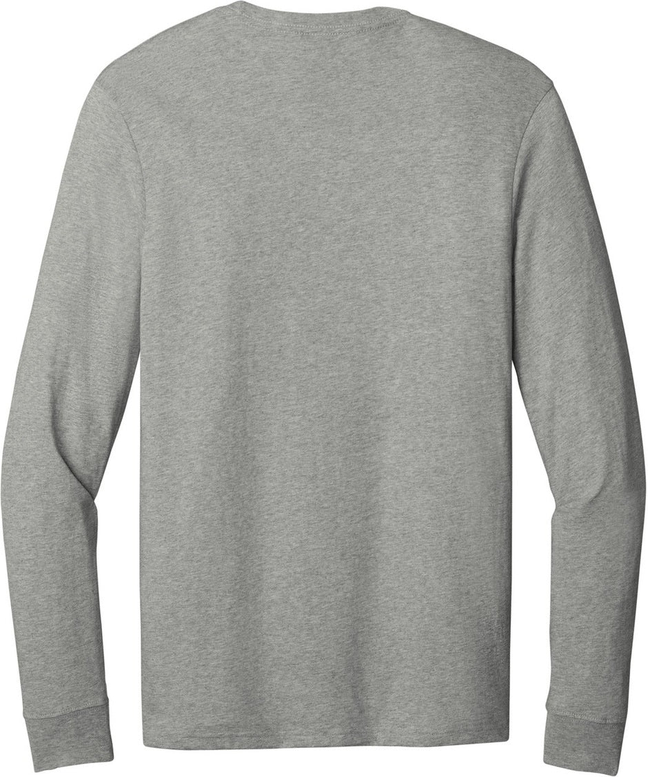 Front View of GrntGryHtr Allmade Unisex Long Sleeve Organic Cotton Tee AL6104