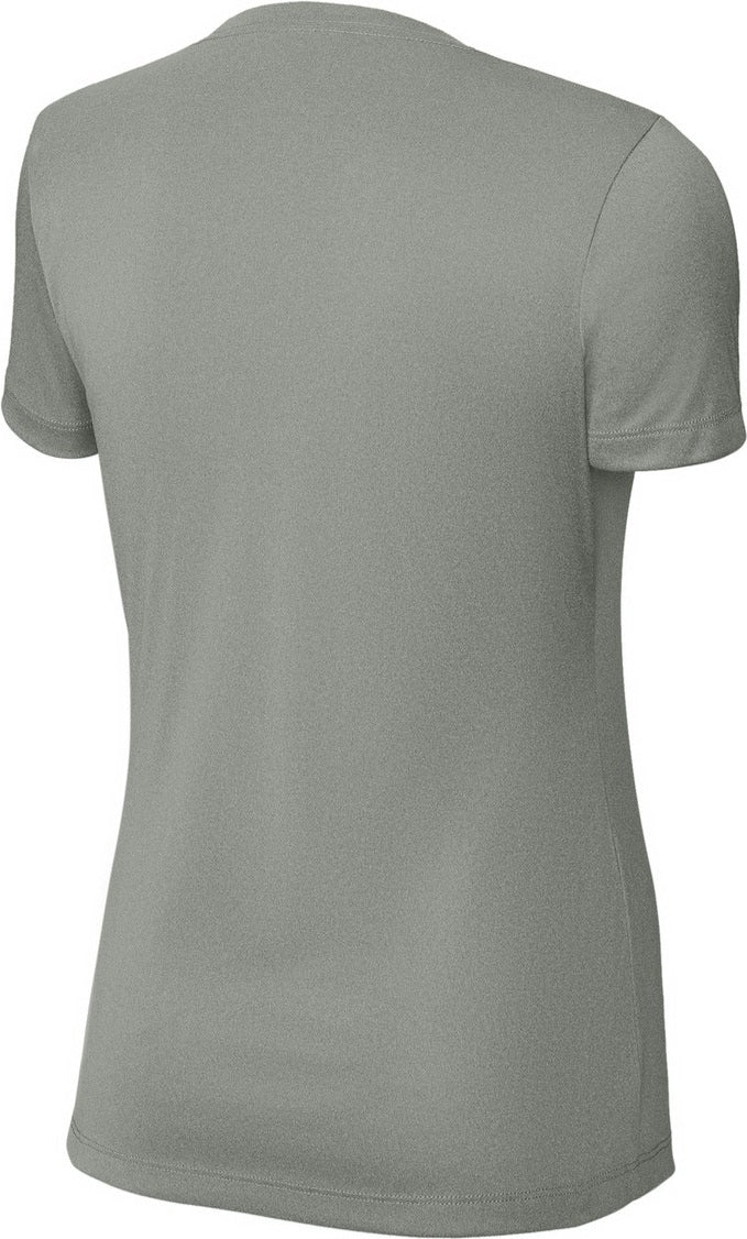 Rear View of GryConHthr Sport-Tek Women's PosiCharge Competitor Tee. LST350