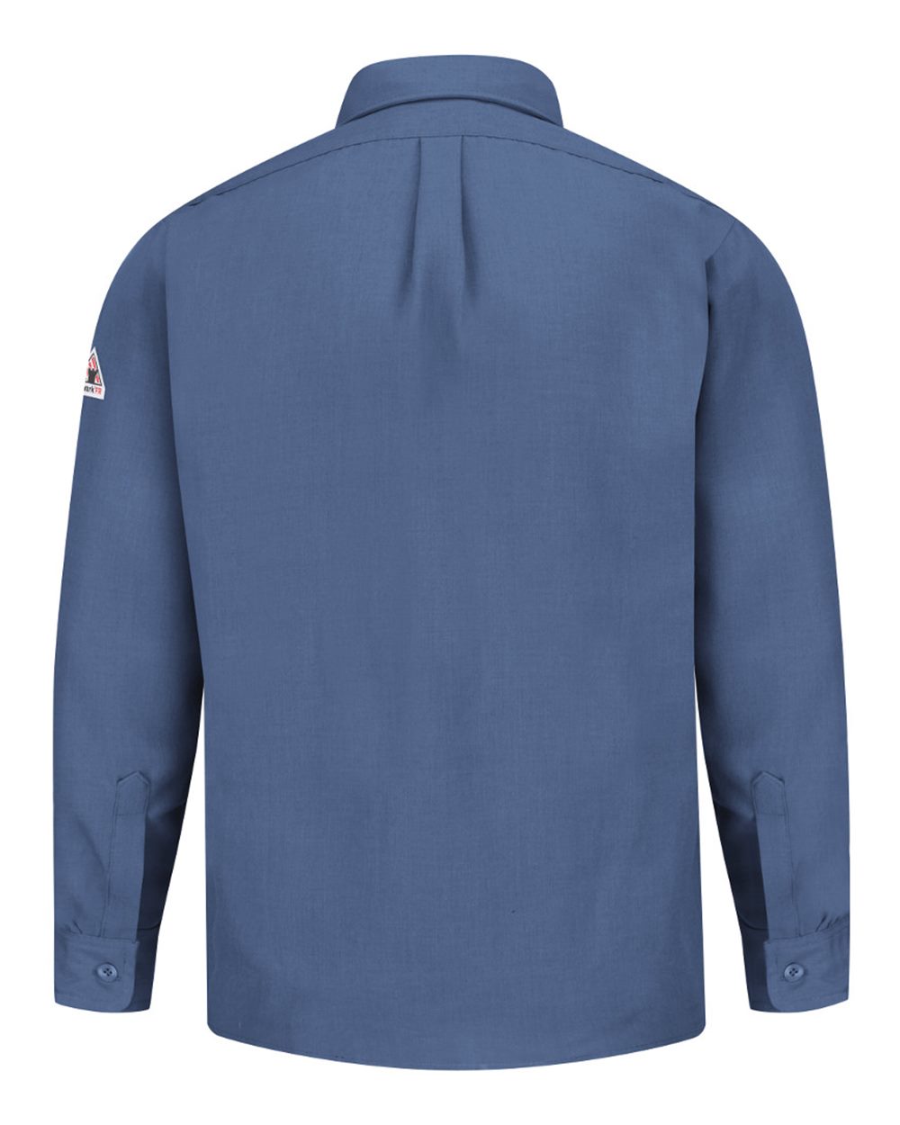 Front View of Gulf Blue Uniform Shirt Nomex® IIIA - Tall Sizes - SND2T