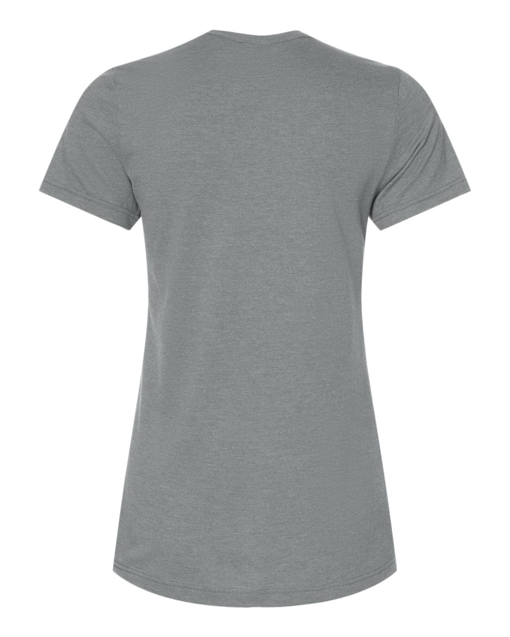 Rear View of Gunmetal Softstyle® Women&#39;s CVC T-Shirt - 64001LCVC