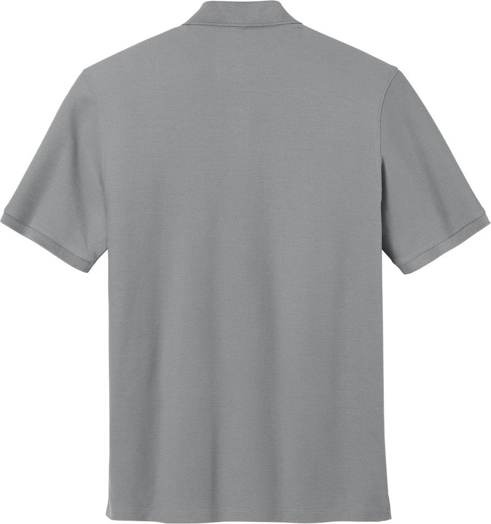 Rear View of GustyGrey Port Authority Tall Wearever Signature Pique Pocket Polo TLK200P