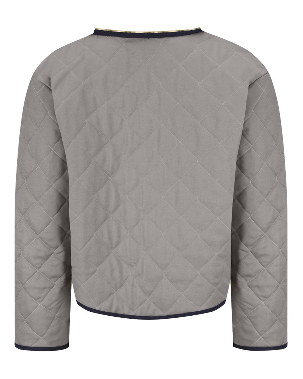 Front View of GY-Grey Flame Resistant Zip-In Zip-Out Modaquilt Liner - LML2