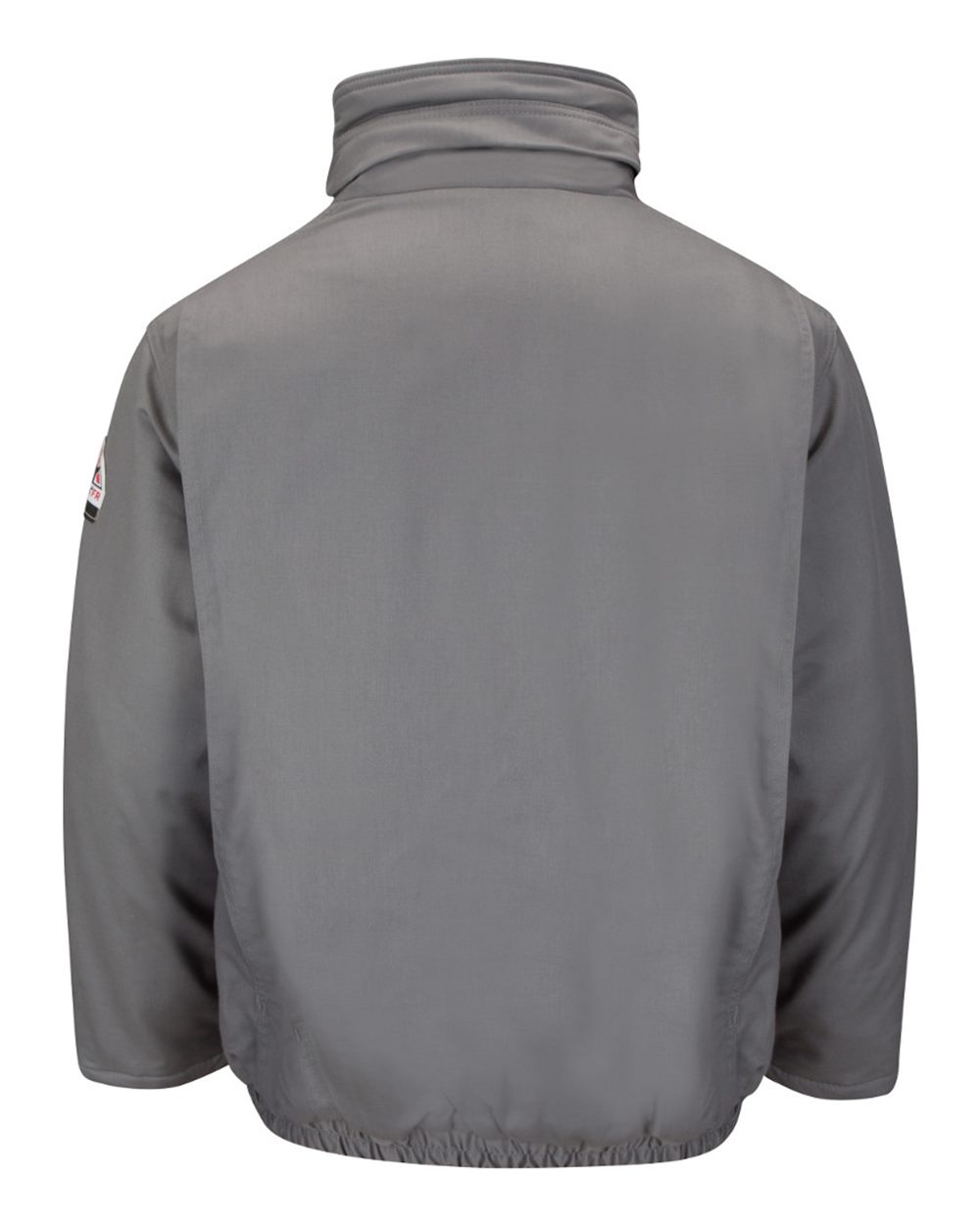 Front View of GY-Grey Insulated Bomber Jacket - JLR8