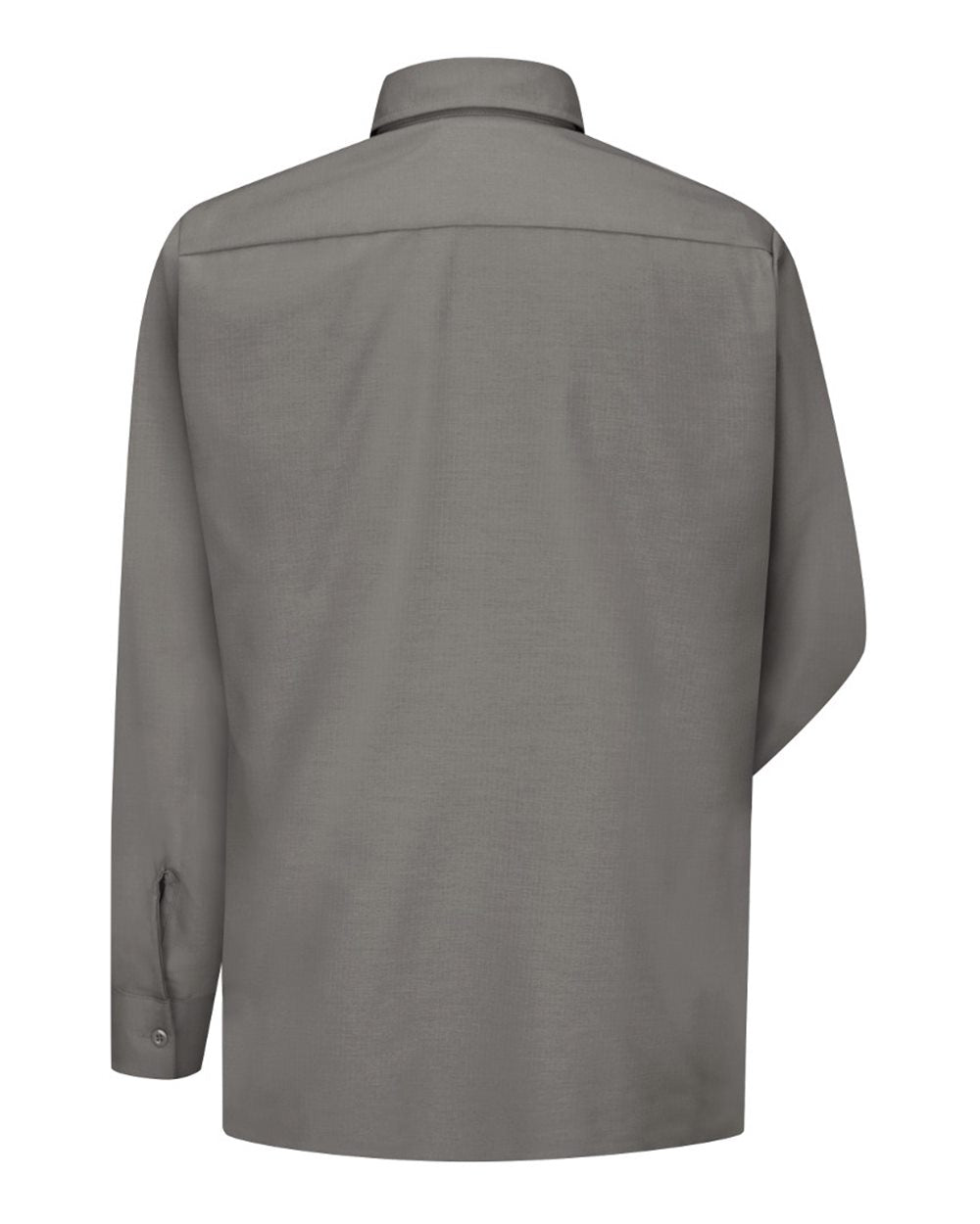 Front View of GY-Grey Ripstop Long Sleeve Shirt - SY50