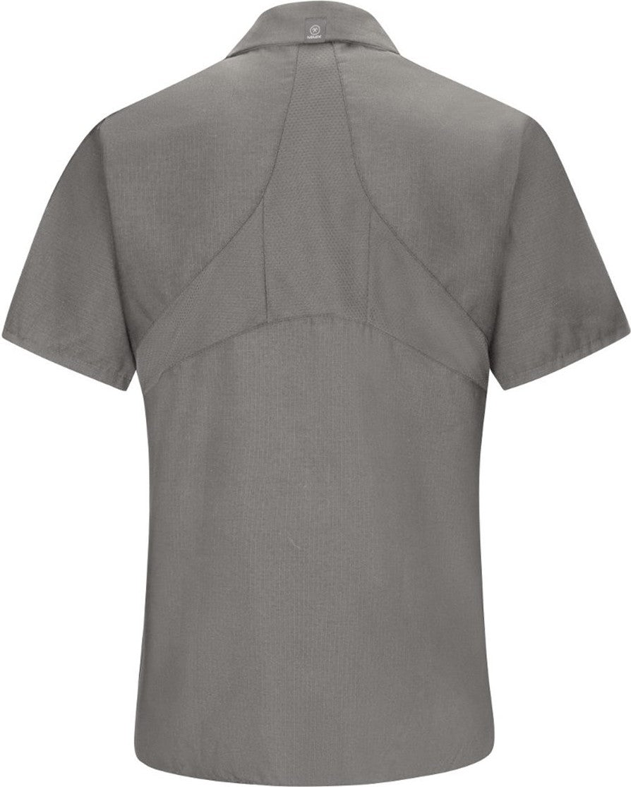 Front View of GY-Grey Women's Mimix Work Shirt - SX21
