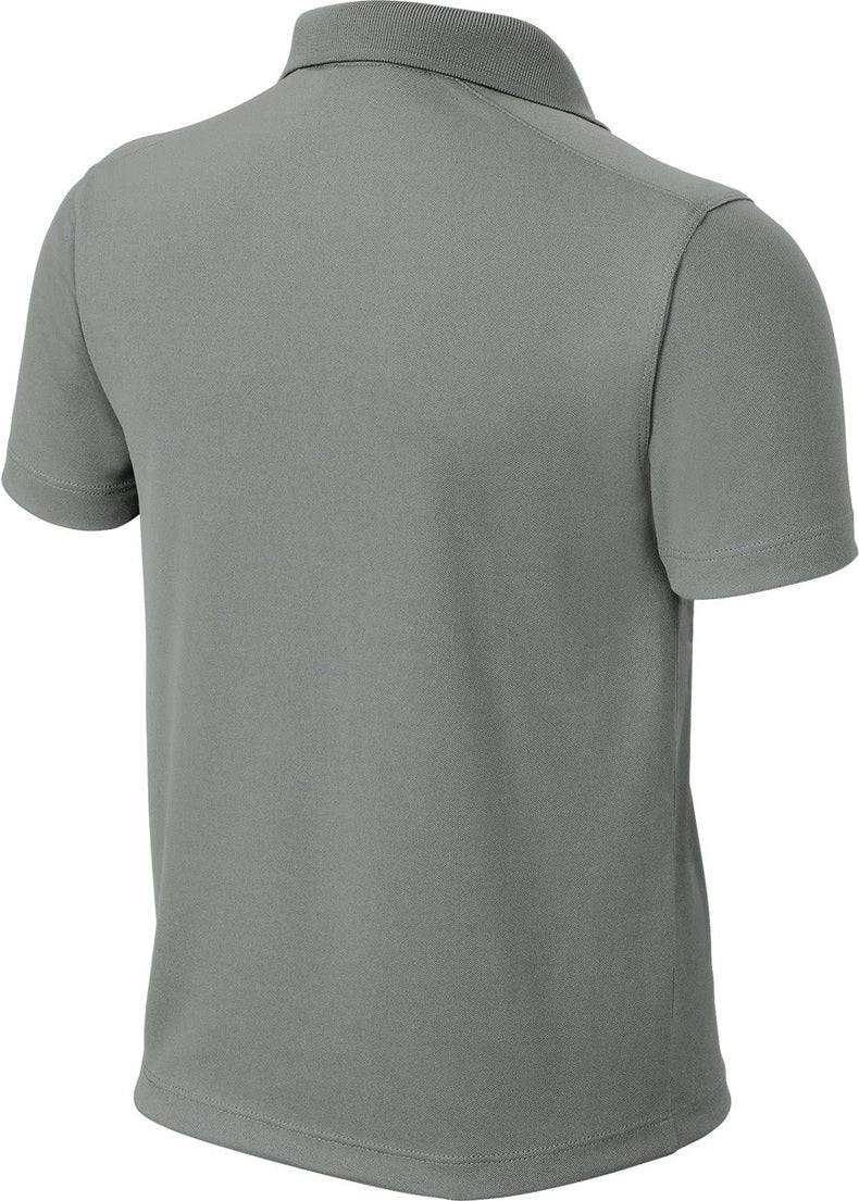 Front View of GyConcrete Sport-Tek Youth UV Micropique Polo YST740