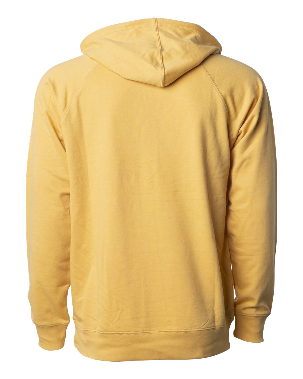 Rear View of Harvest Gold Icon Lightweight Loopback Terry Hooded Sweatshirt - SS1000