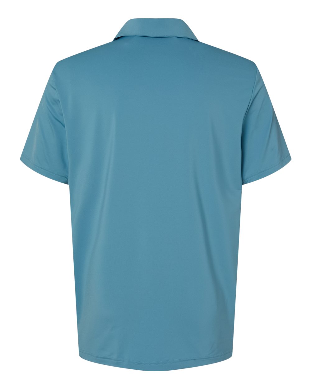 Front View of Hazy Blue Ultimate Solid Polo - A514