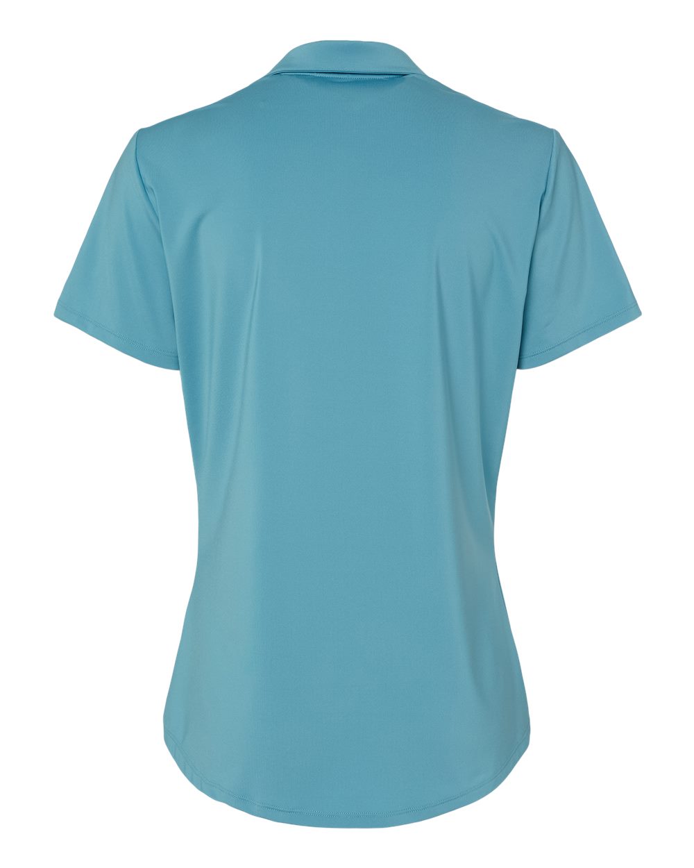 Front View of Hazy Blue Women's Ultimate Solid Polo - A515