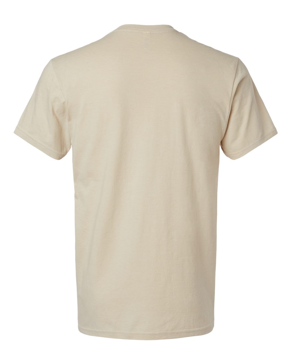 Front View of Heather Bone CVC Henley Tee - 2004CVC