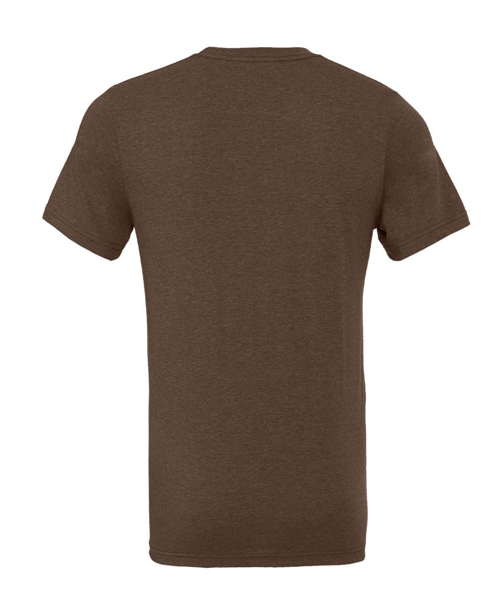 Front View of Heather Brown CVC Jersey Tee - 3001CVC