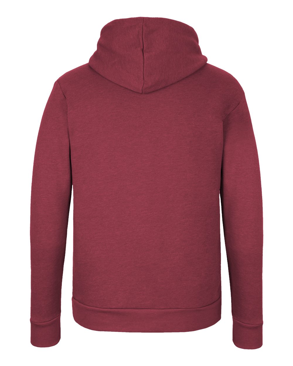 Front View of Heather Cardinal Malibu Hoodie - 9302