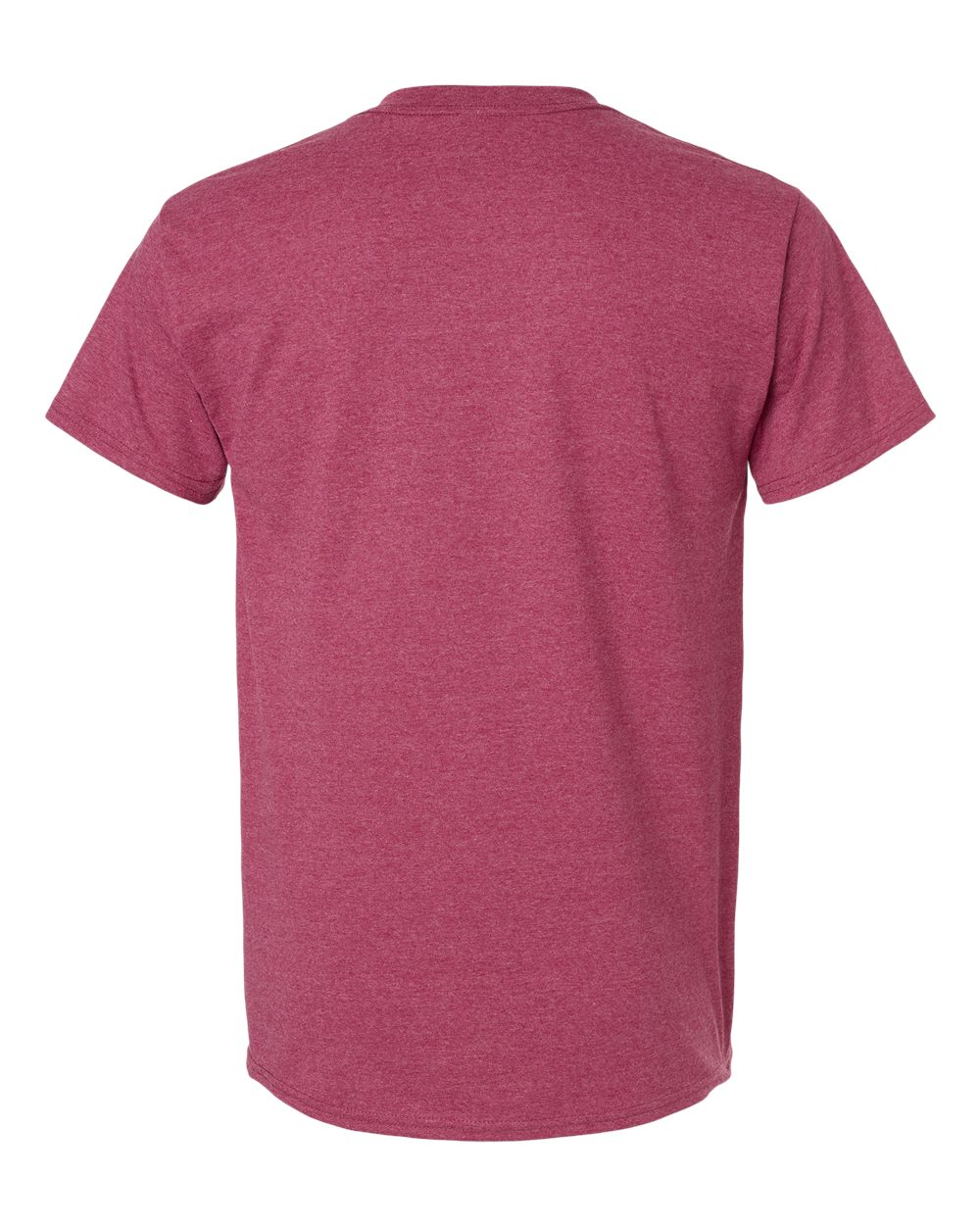 Front View of Heather Cardinal Ultra Cotton® T-Shirt - 2000