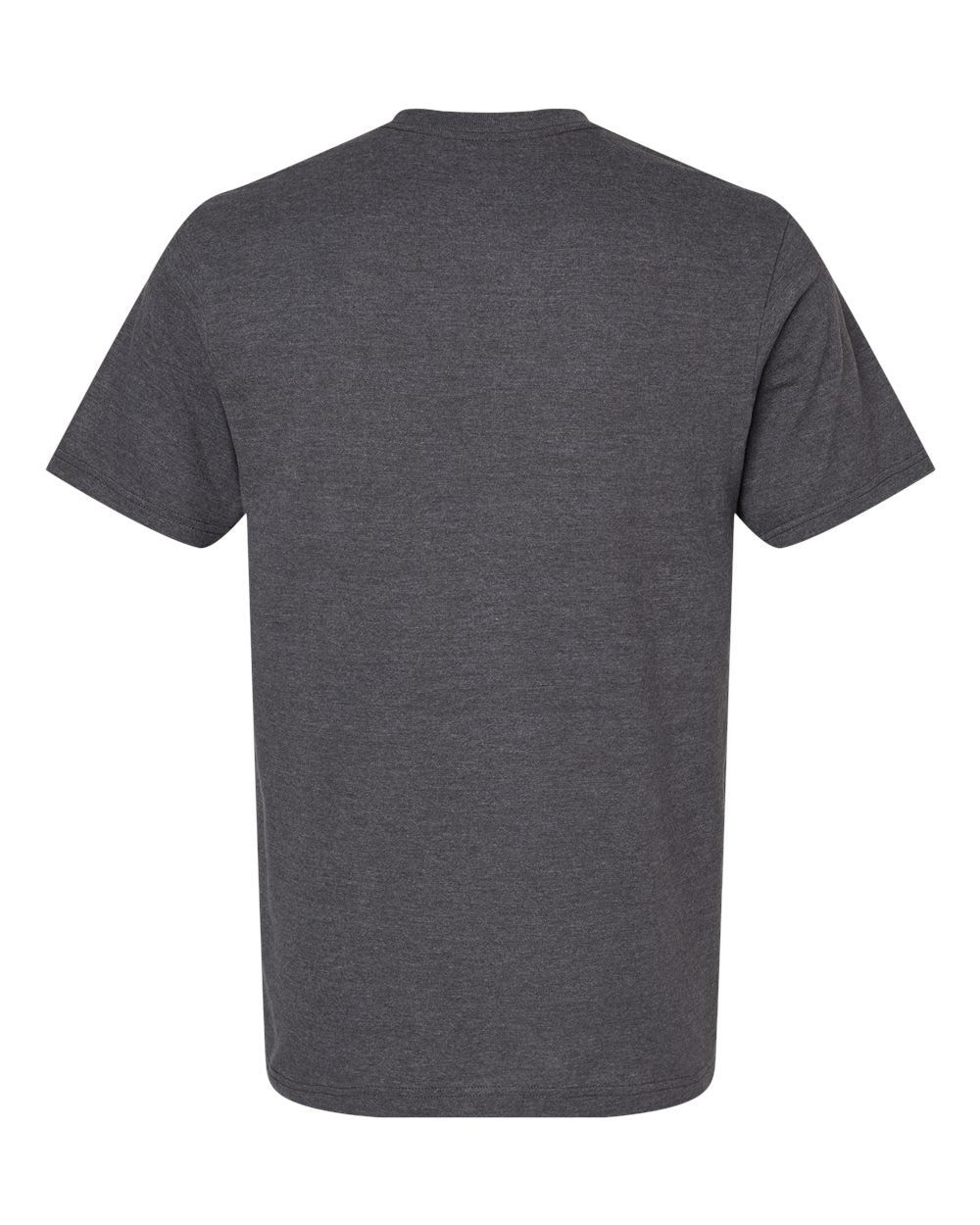 Front View of Heather Charcoal CVC Tee - 2001CVC