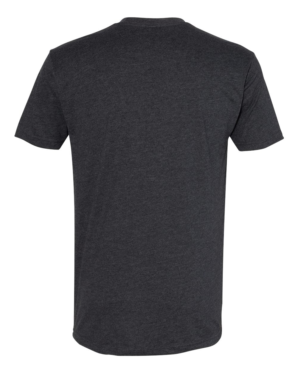 Front View of Heather Charcoal Sueded T-Shirt - 6410
