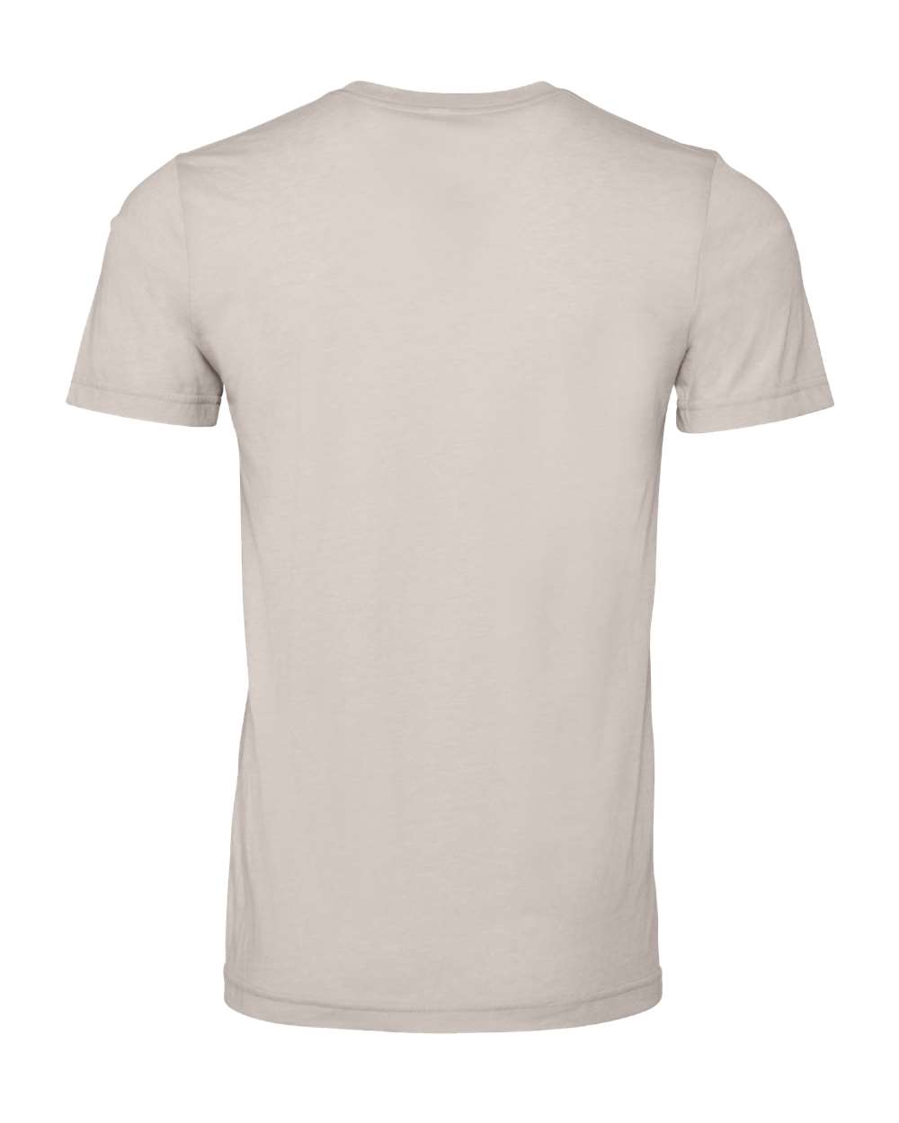 Front View of Heather Cool Grey CVC Jersey Tee - 3001CVC