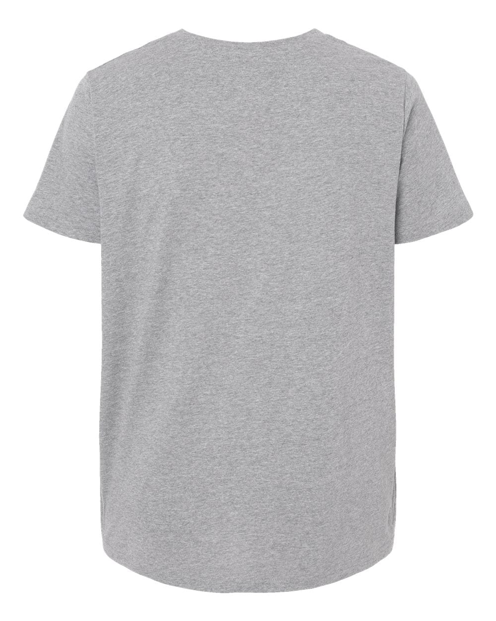 Rear View of Heather Curvy Collection Women's Fine Jersey Tee - 3816