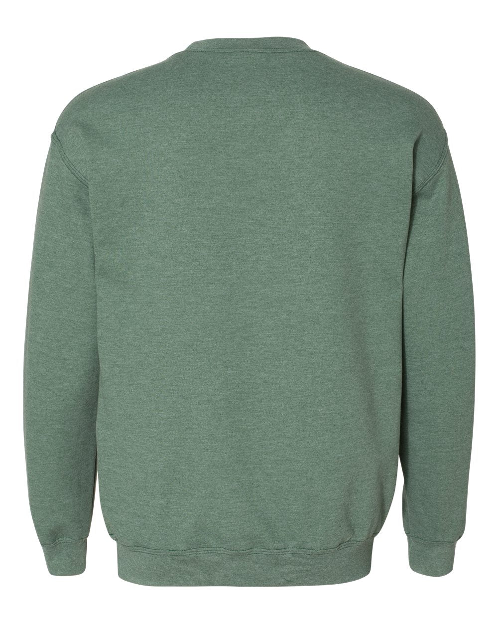 Front View of Heather Dark Green Heavy Blend™ Crewneck Sweatshirt - 18000