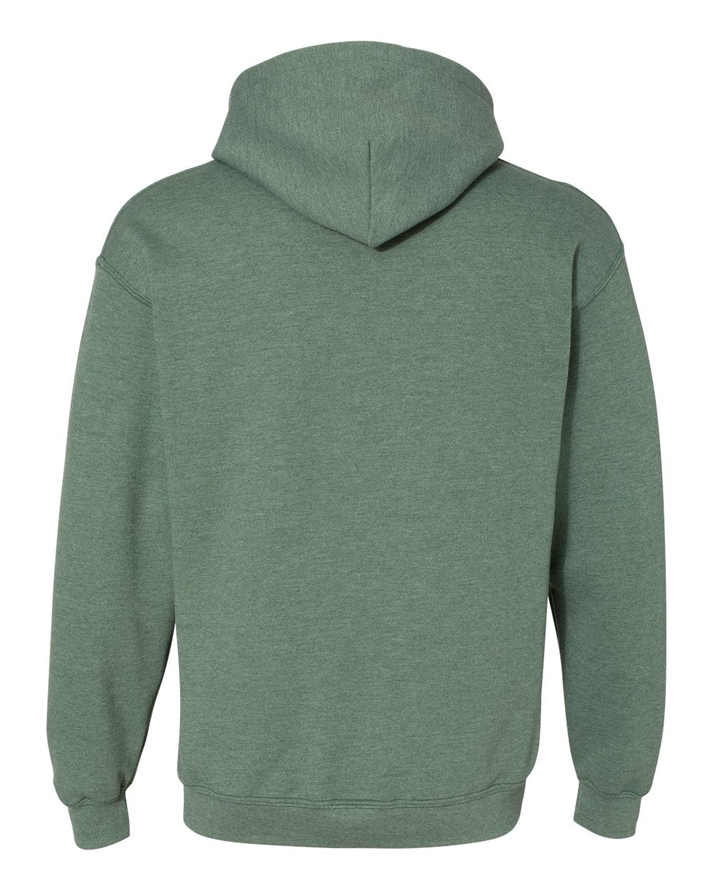 Front View of Heather Dark Green Heavy Blend™ Hooded Sweatshirt - 18500