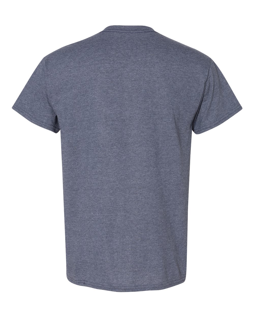 Front View of Heather Dark Navy DryBlend® T-Shirt - 8000