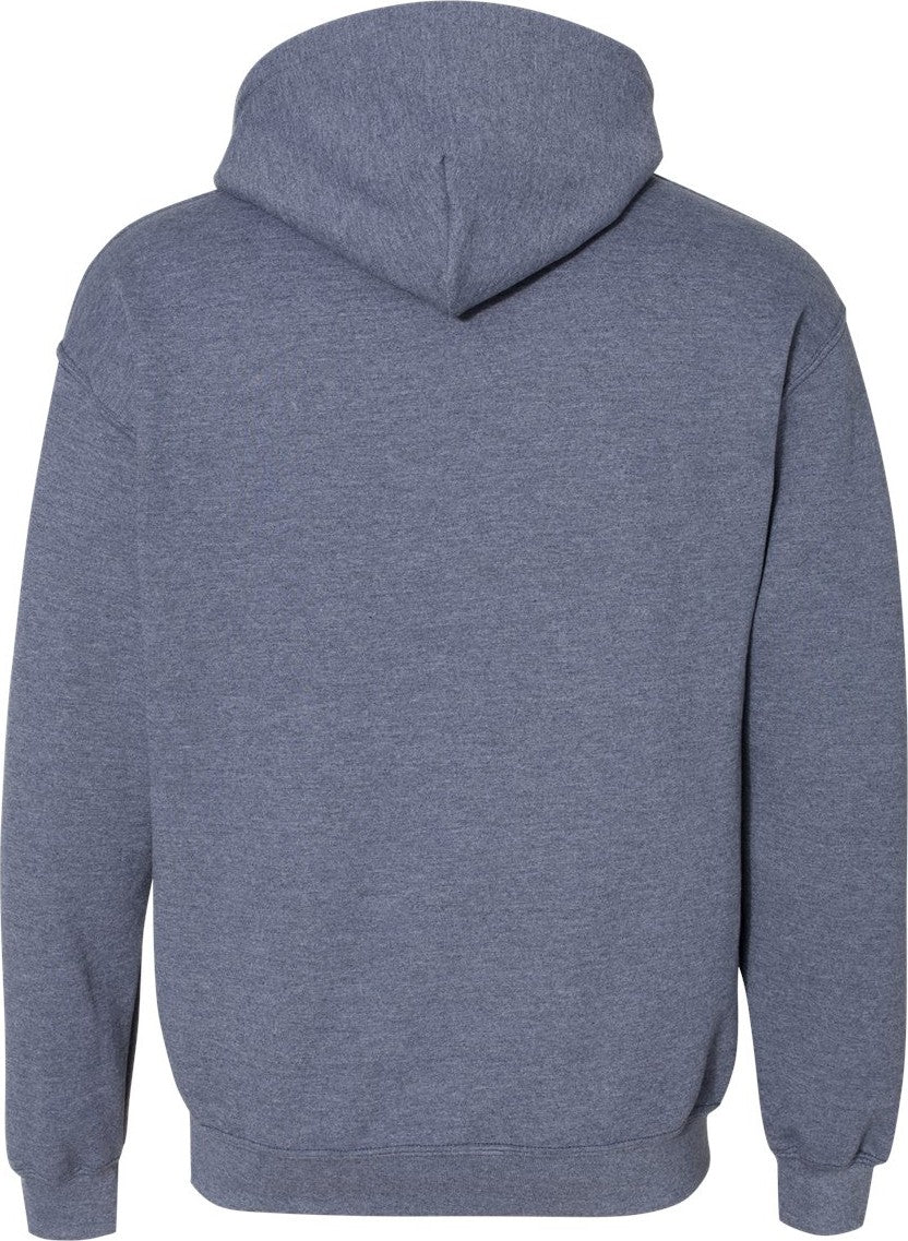 Front View of Heather Dark Navy Heavy Blend™ Hooded Sweatshirt - 18500