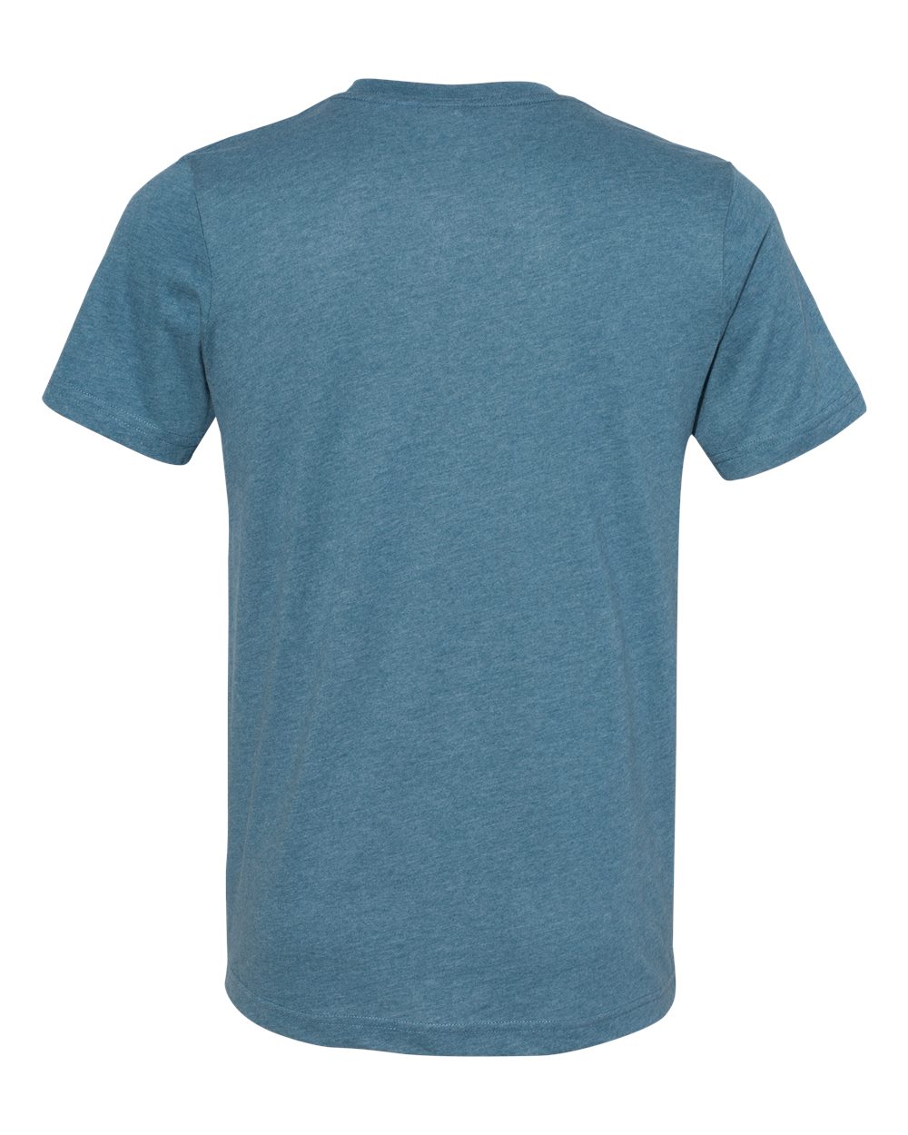 Front View of Heather Deep Teal Sueded Tee - 3301