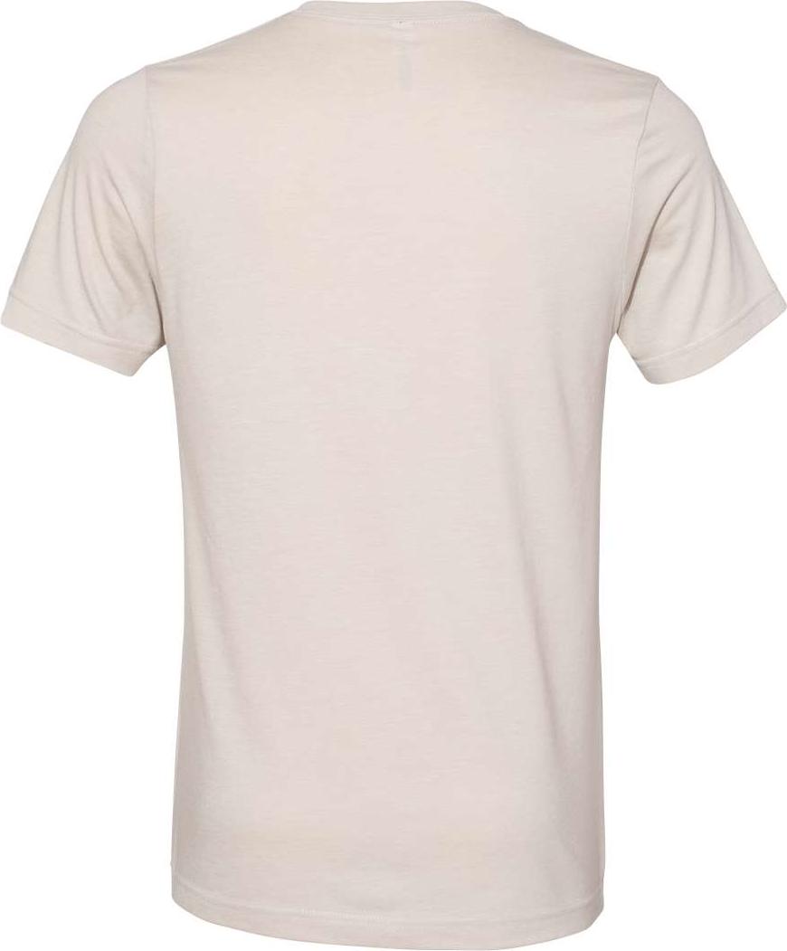 Front View of Heather Dust Heather CVC V-Neck Tee - 3005CVC