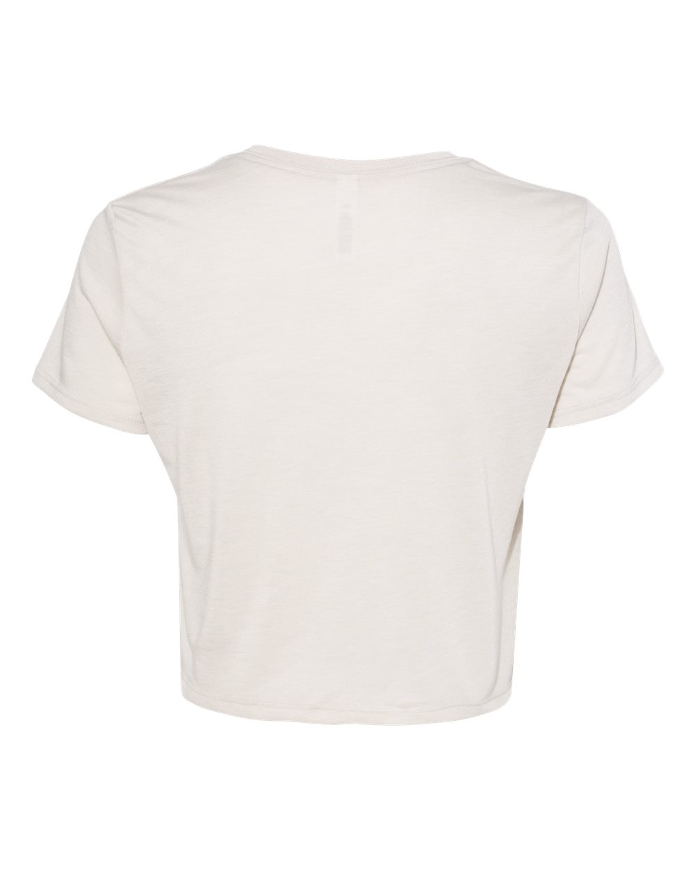 Front View of Heather Dust Women’s Flowy Crop Tee - 8882