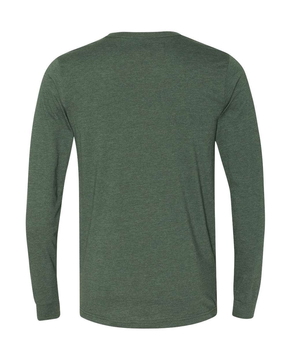 Front View of Heather Forest Heather CVC Long Sleeve Tee - 3501CVC