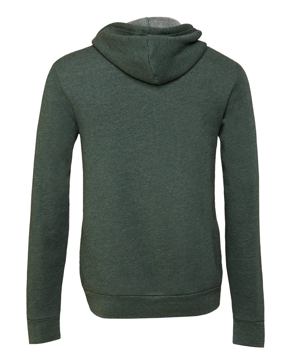 Front View of Heather Forest Sponge Fleece Full-Zip Hoodie - 3739