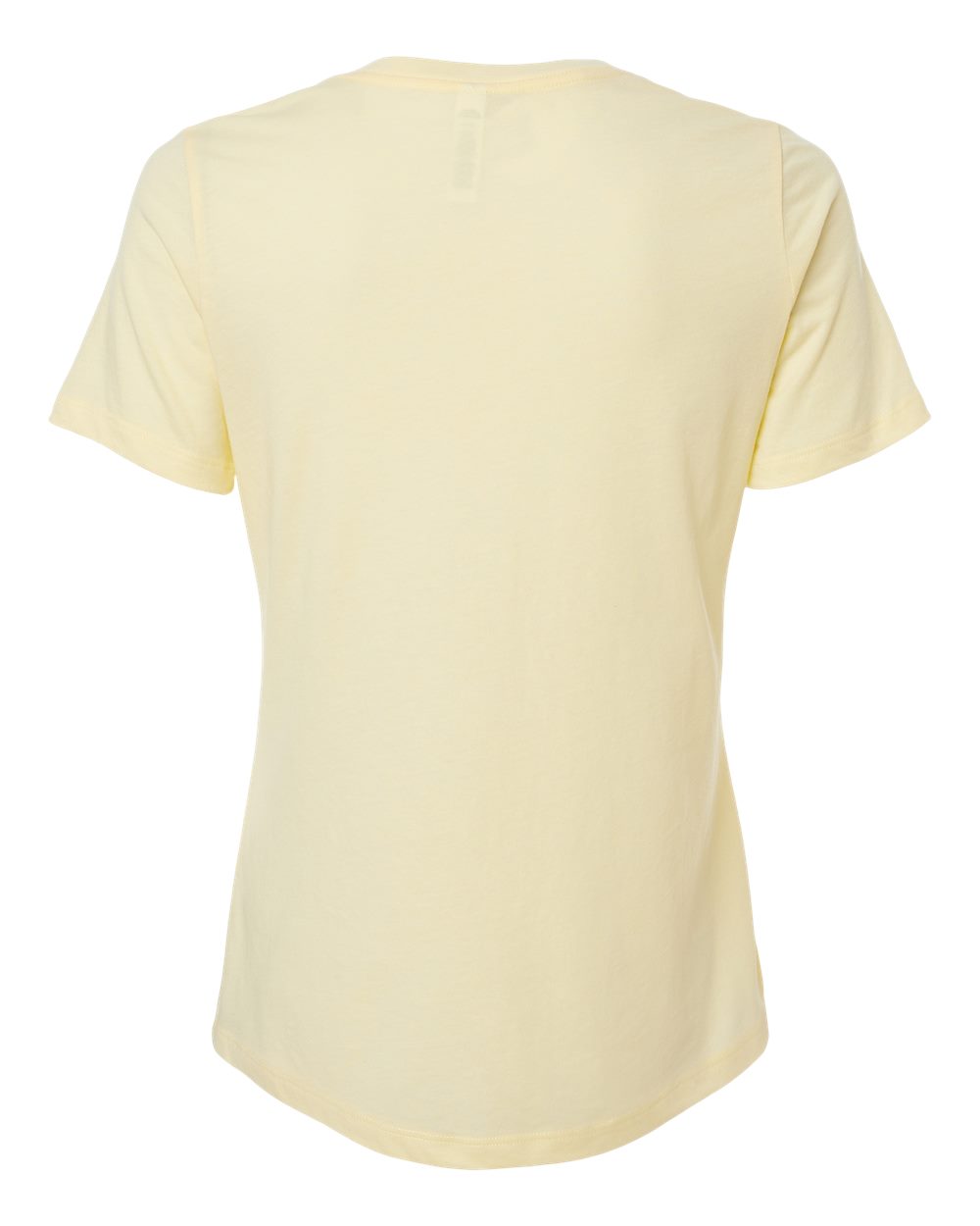 Front View of Heather French Vanilla Women’s Relaxed Fit Heather CVC Tee - 6400CVC