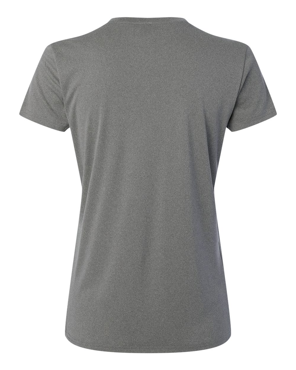 Front View of Heather Granite Pro-Lock Women's Performance T-Shirt - 48000L