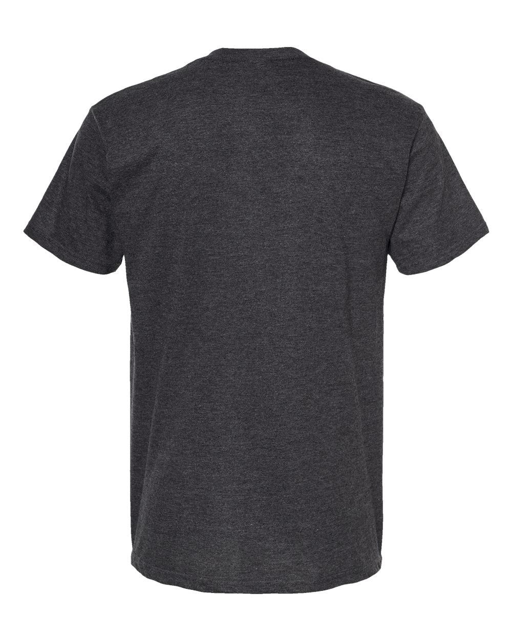 Front View of Heather Graphite Heavyweight Jersey T-Shirt - 290