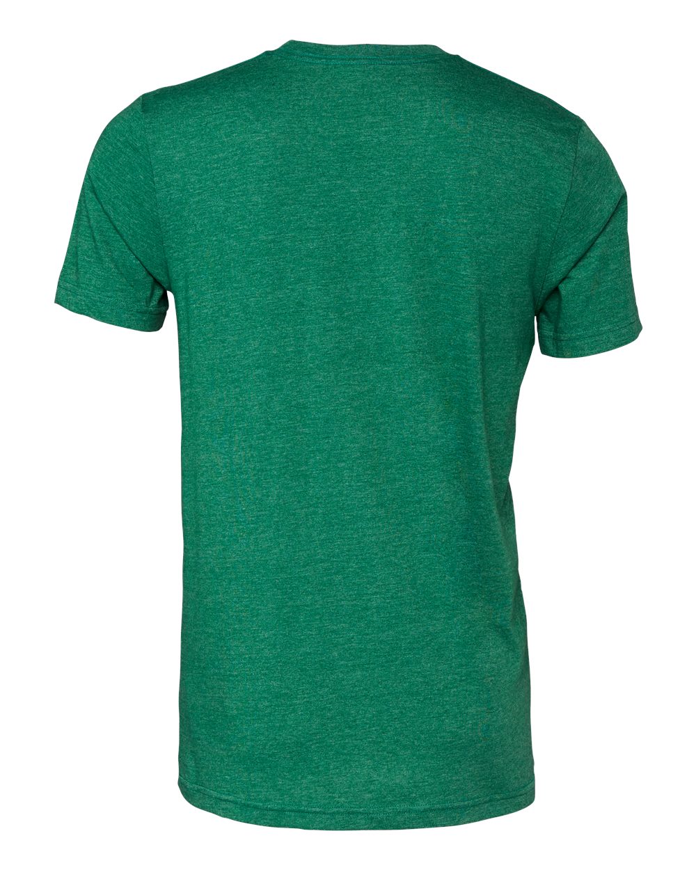 Front View of Heather Grass Green CVC Jersey Tee - 3001CVC