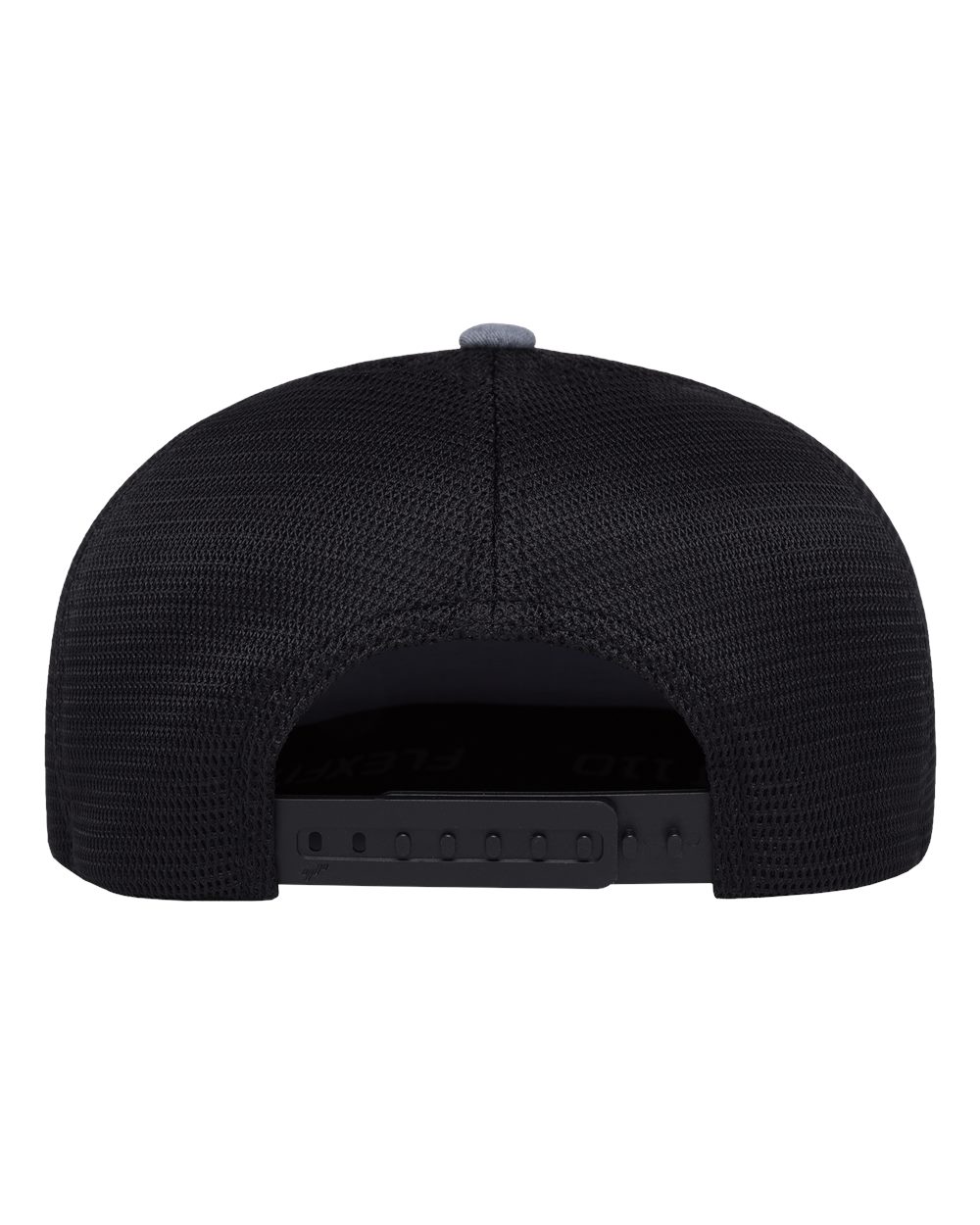 Rear View of Heather Grey/ Black 110® Mesh Arch Cap - 110AR1 plain