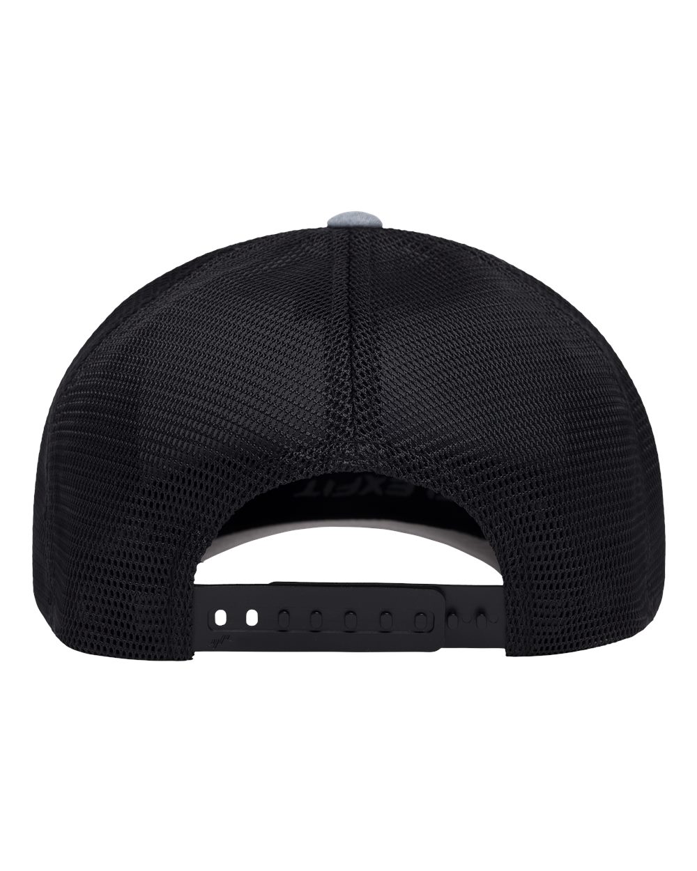 Front View of Heather Grey/ Black 110® Mesh-Back Cap - 110M