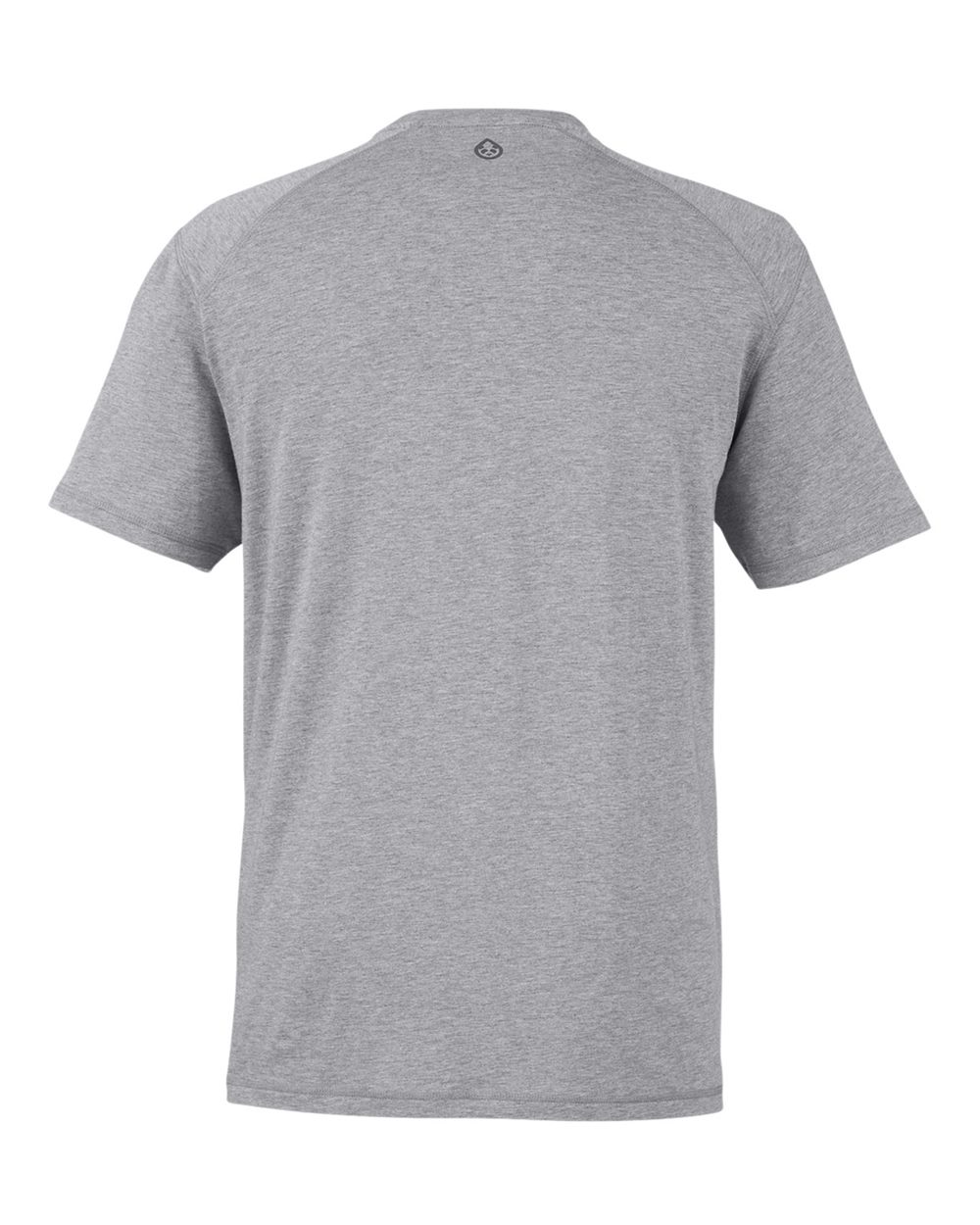 Rear View of Heather Grey Carrollton Fitness T-Shirt - TM110AB