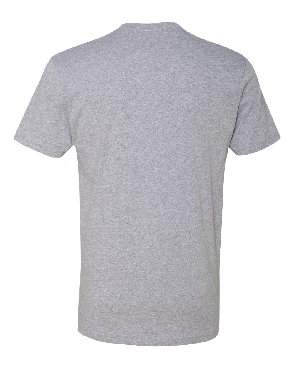 Front View of Heather Grey Cotton T-Shirt - 3600