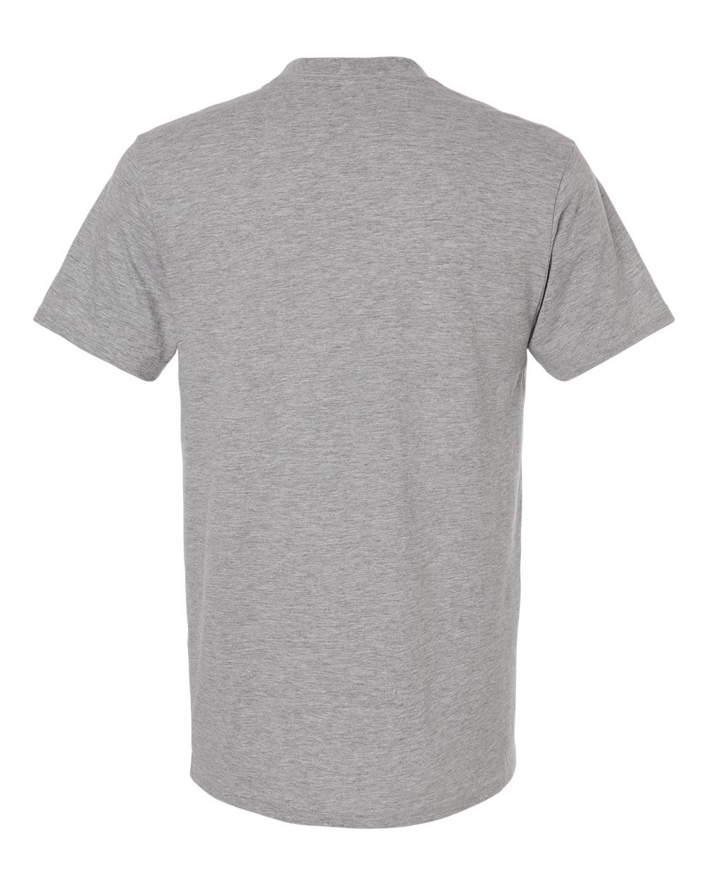 Front View of Heather Grey CVC Tee - 2001CVC